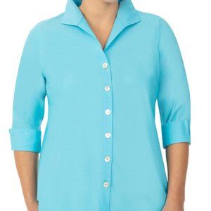 Nordstrom Foxcroft Non-Iron Tunic Shirt Plus Size NWOT